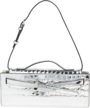 Veronica Beard Croc Embossed Dash Clutch