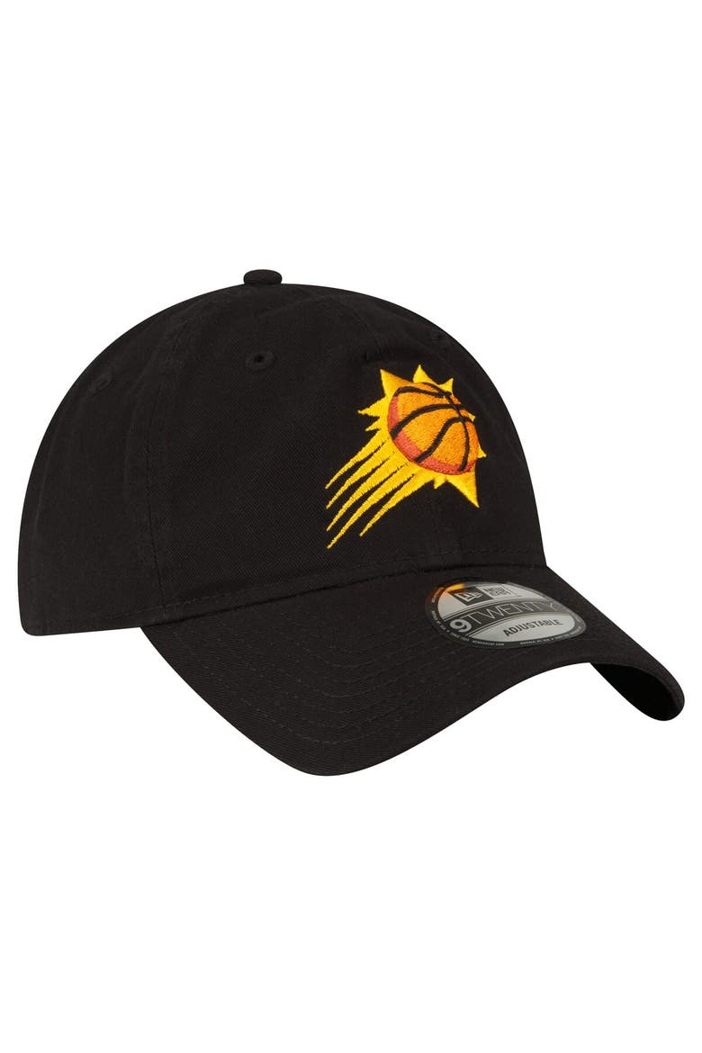 Men's New Era Black Phoenix Suns Team 2.0 9TWENTY Adjustable Hat, Alternate, color, Black
