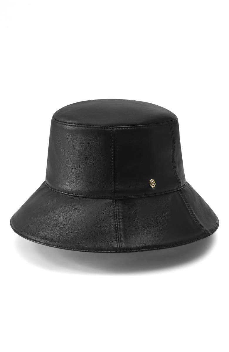 Helen Kaminski Whitney Leather Bucket Hat, Main, color,