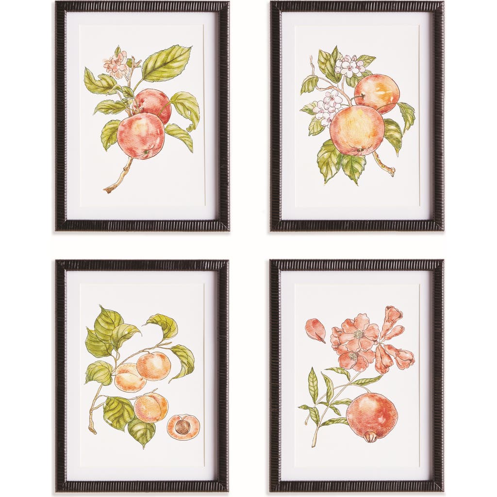 Napa Home & Garden Autumnal Fruit Prints, Set Of 4 In Pink