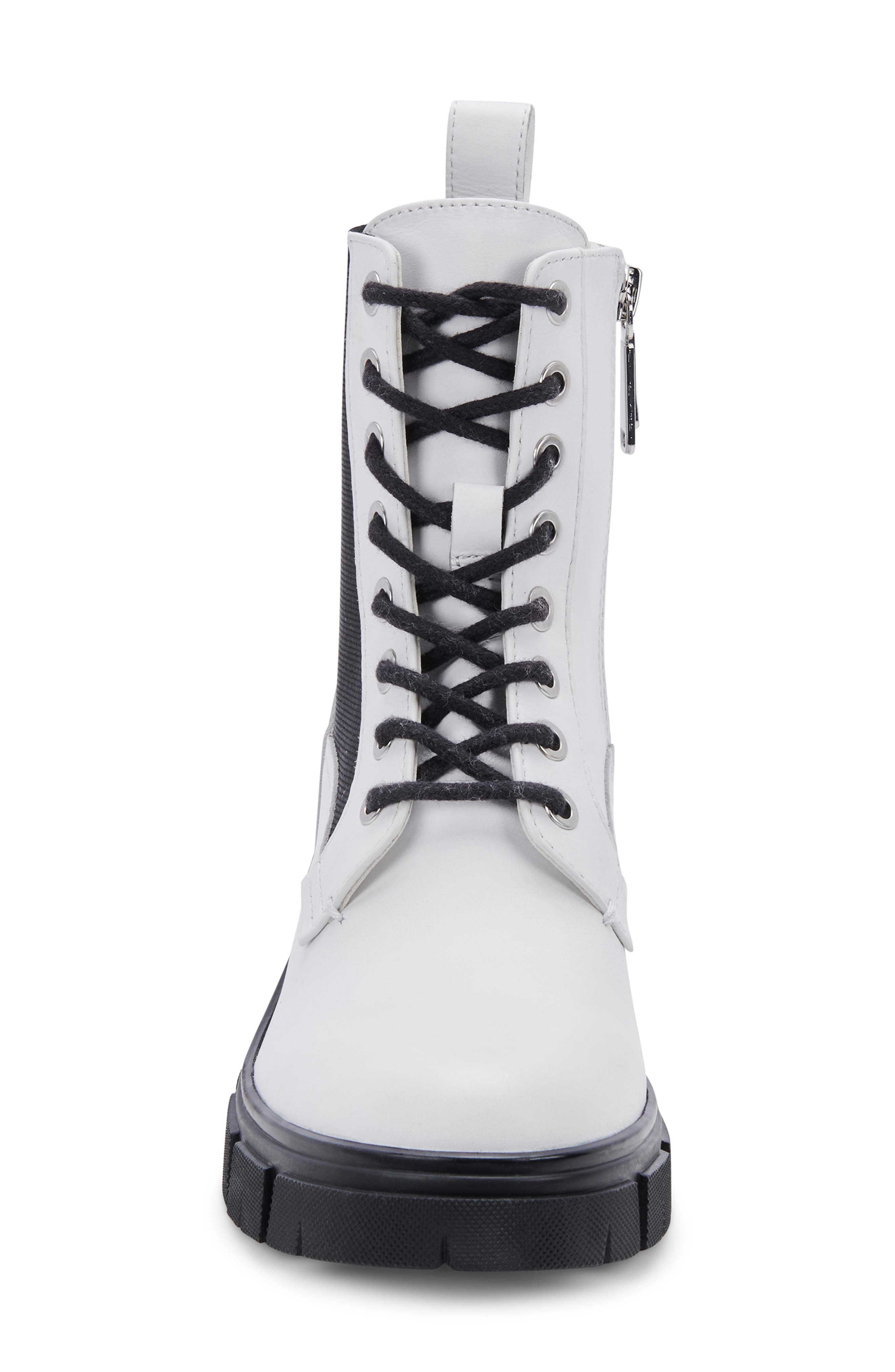 Parker Waterproof Combat Boot, Alternate, color, WHITE LEATHER