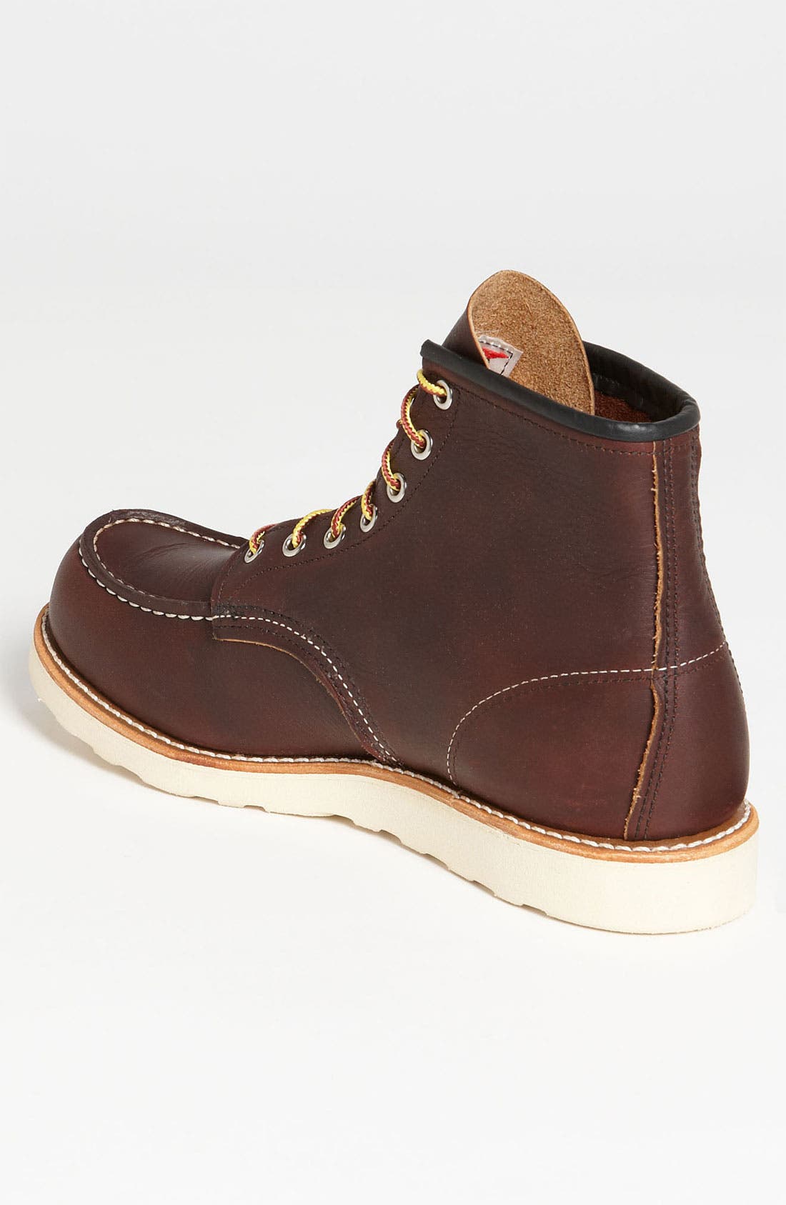 Red Wing 6 Inch Moc Toe Boot, Alternate, color, Brown Leather
