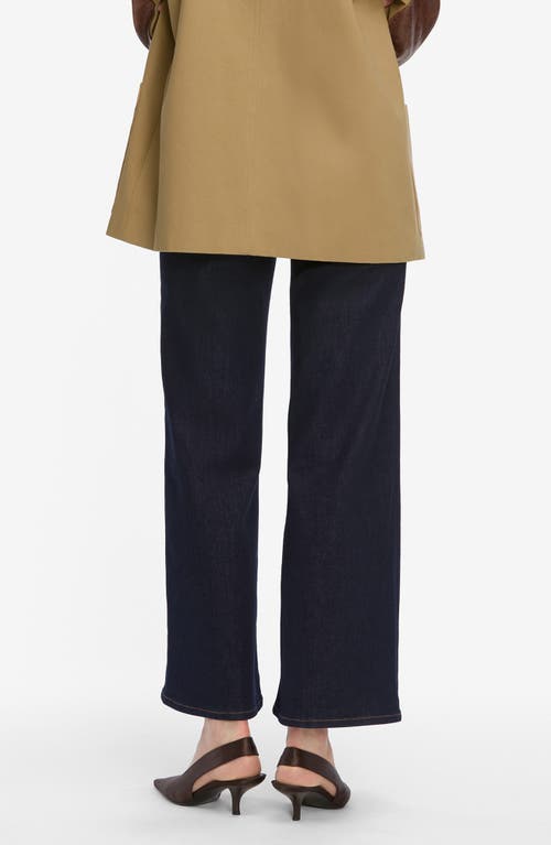 Frame Le Slim Palazzo High Waist Crop Wide Leg Jeans In Blue