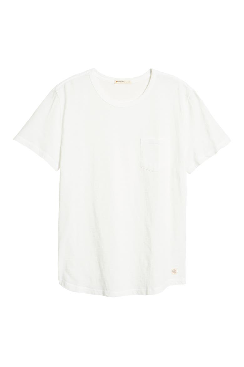 Saddle Hem Pocket T-Shirt, Alternate, color, WHITE CORE