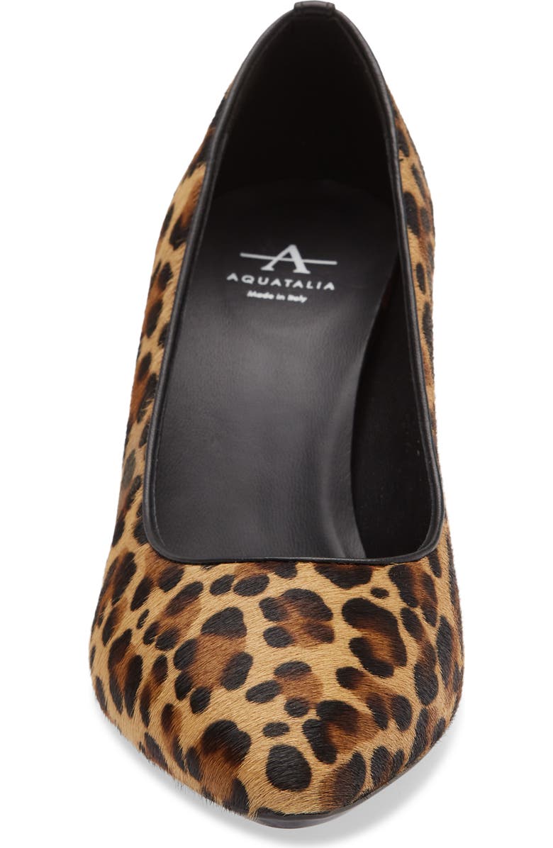 Aquatalia Peony Weatherproof Pump, Alternate, color, Leopard Haircalf