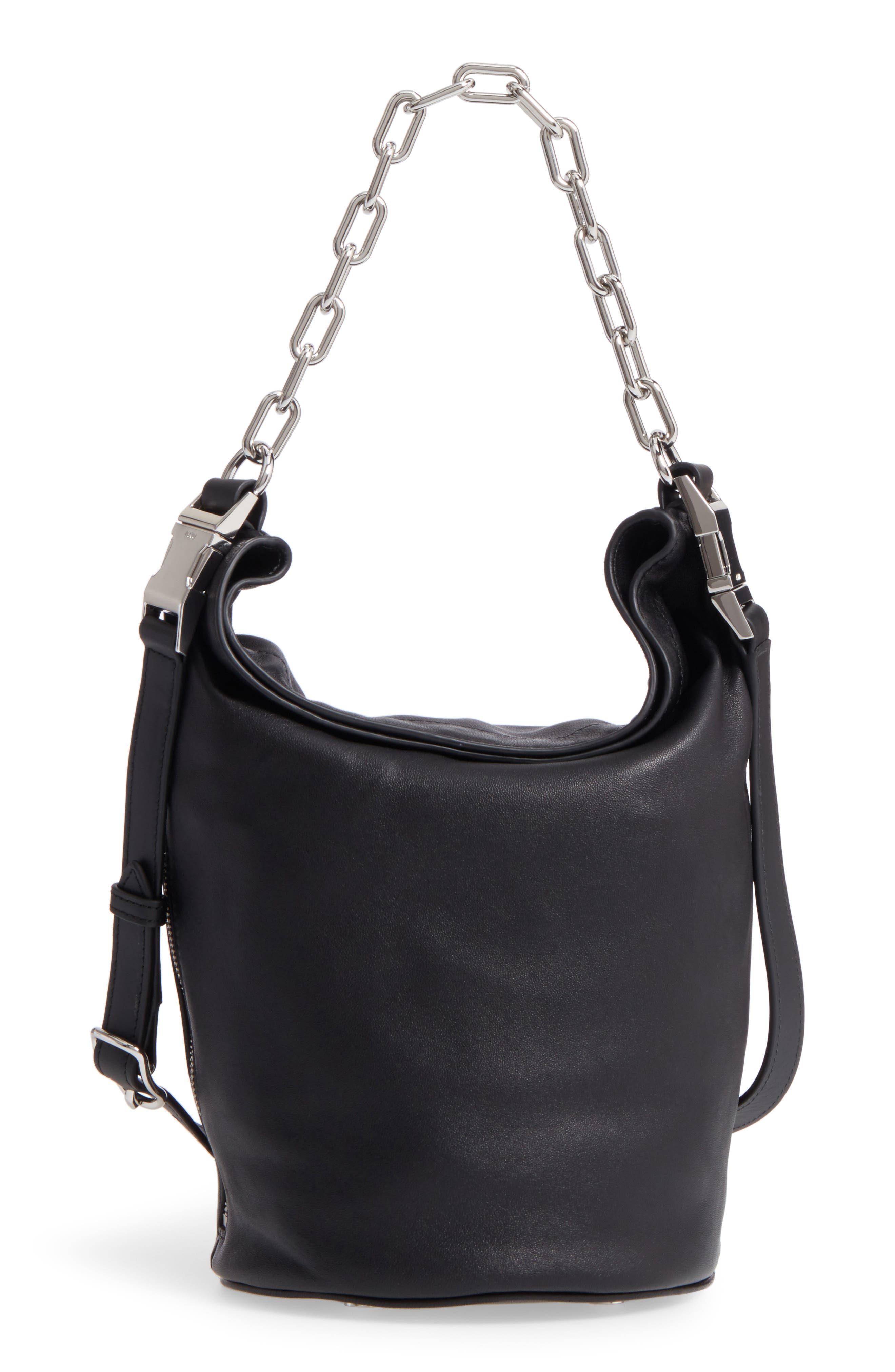 Alexander Wang Attica Leather Bucket Bag, Alternate, color, 