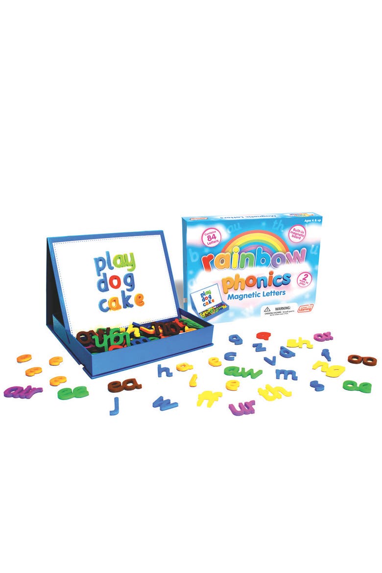 Rainbow Phonics Magnetic Letters Set For Word Building, Main, color, Multicolored