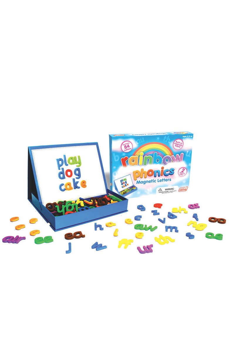 Junior Learning Rainbow Phonics Magnetic Letters Set For Word Building, Main, color,