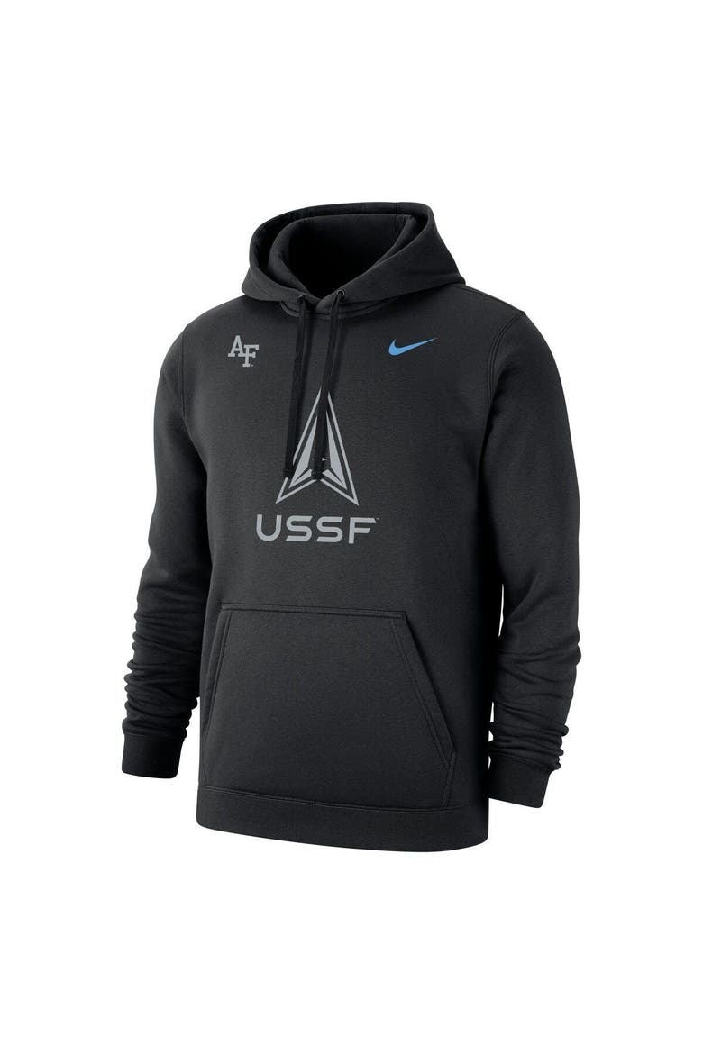 Men's Nike Black Air Force Falcons Space Force Rivalry Fleece Pullover Hoodie, Alternate, color, Black