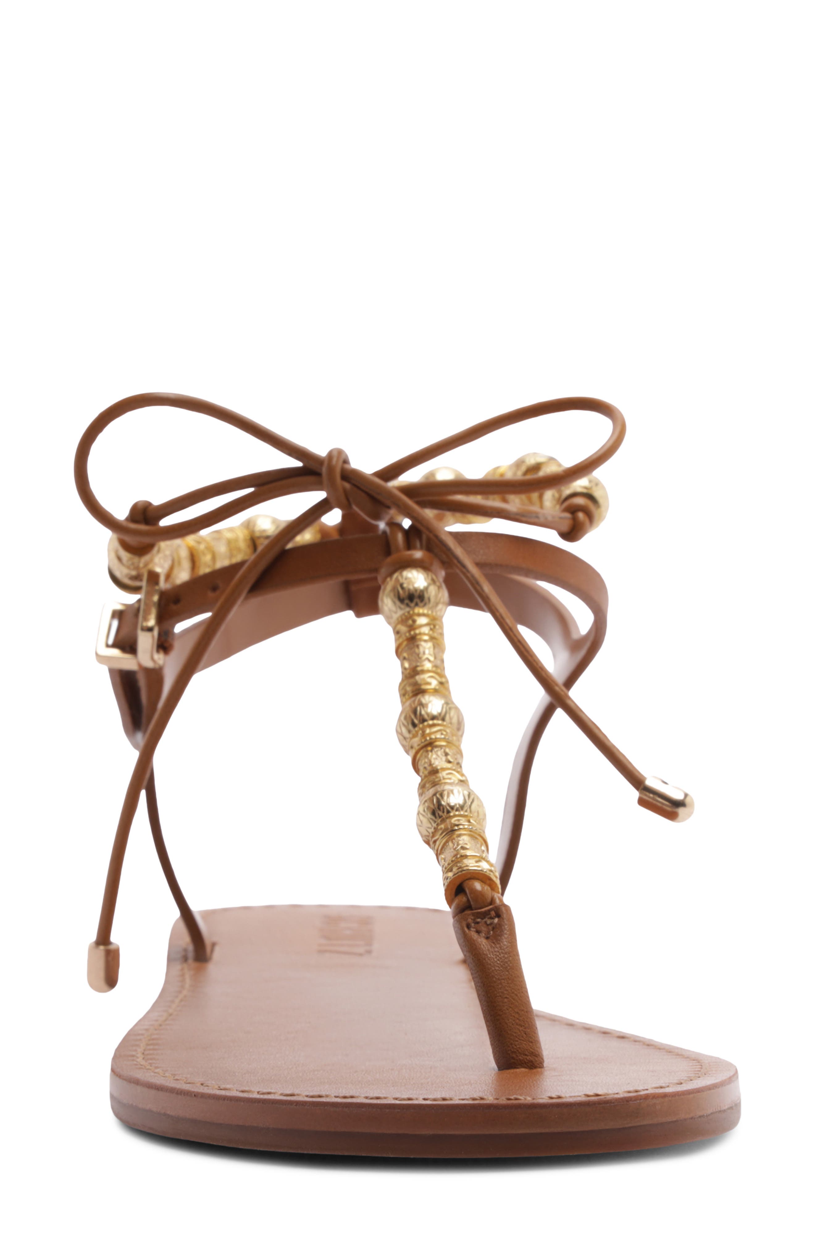 Schutz Nia Ankle Strap Sandal, Alternate, color, Burnt Honey