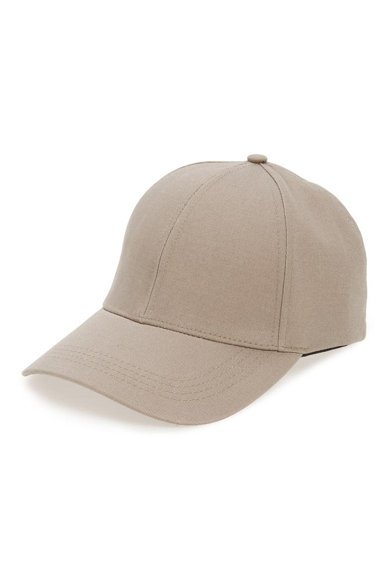 Cotton Twill Ball Cap, Main, color, GREY