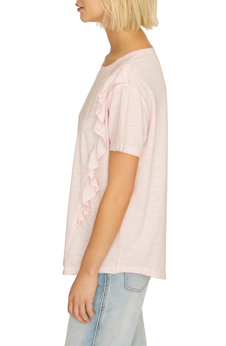 Sanctuary Gia Ruffle Trim Tee, Alternate, color, 
