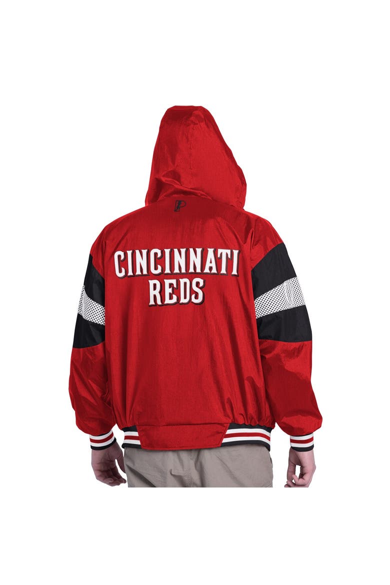 Men's Pro Player Red/Black Cincinnati Reds Legacy Lightweight Full-Zip Hooded Jacket, Alternate, color, Red