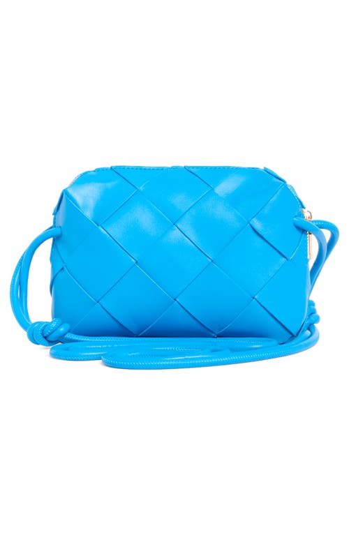 Urban Expressions Handbags Woven Crossbody Bag In Royal Blue