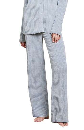 Barefoot Dreams ® Cozychic® Ultra Lite® Wave Rib Lounge Pants In Moonbeam