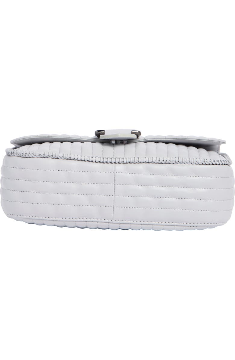 Longchamp Amazone Small Quilted Leather Crossbody Bag, Alternate, color, Pearl