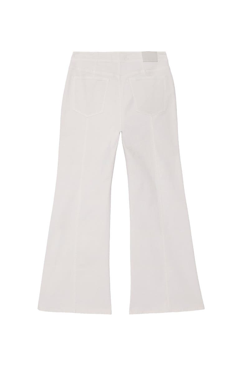 Full Length Flared Jeans, Alternate, color, Cream
