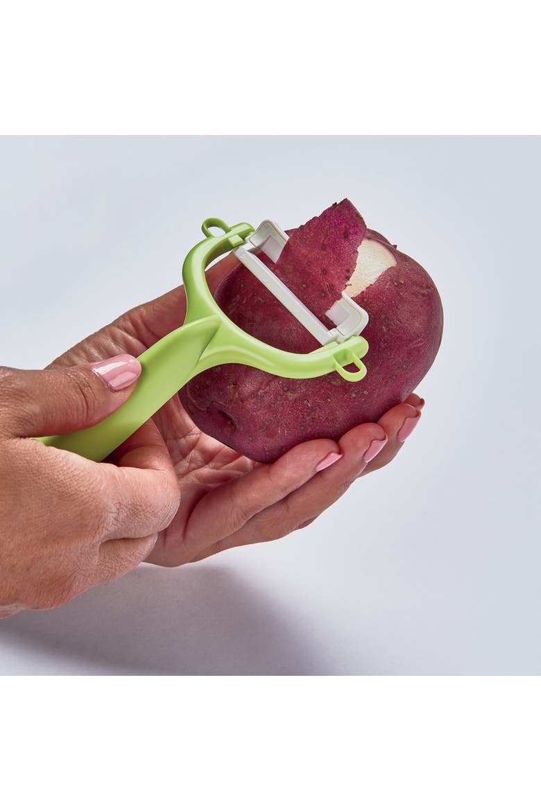 Advanced Ceramic Horizontal Y Peeler, Alternate, color, Green
