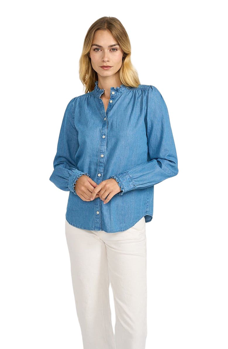 Marea Charlie Shirt, Main, color, Chambray
