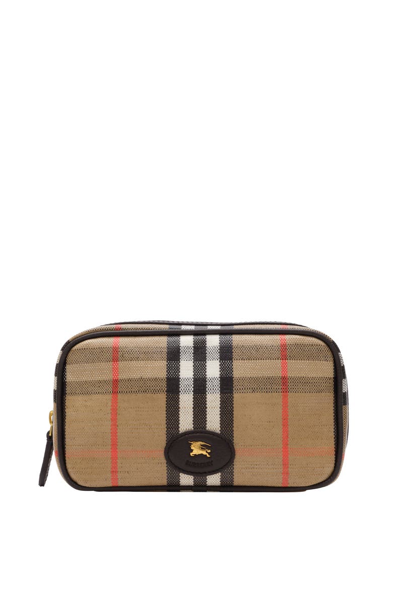 Highlands Make-up Pouch, Main, color, Sand beige