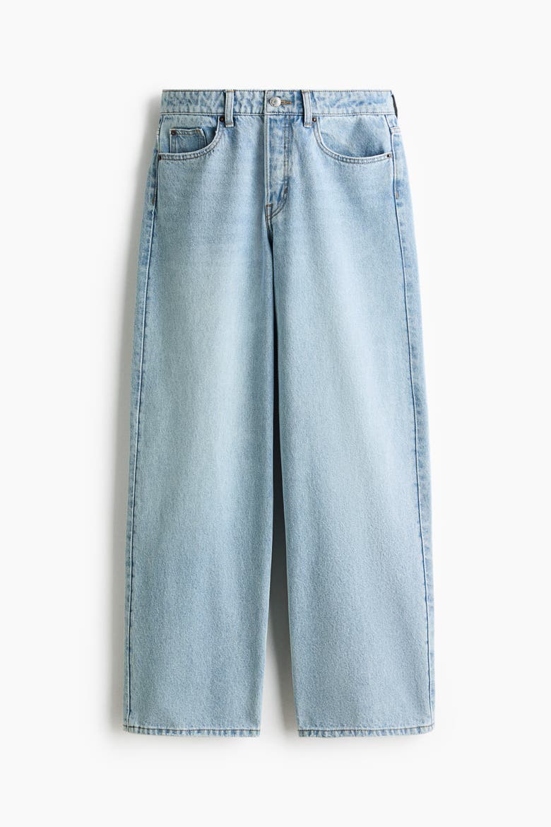 Baggy Regular Waist Jeans, Alternate, color, Light denim blue