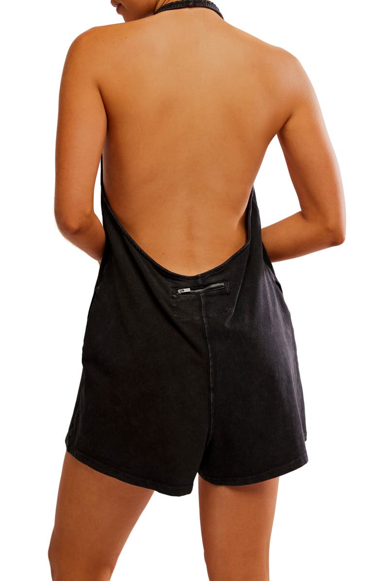 Free People FP Movement Hot Shot Halter Romper, Alternate, color, 