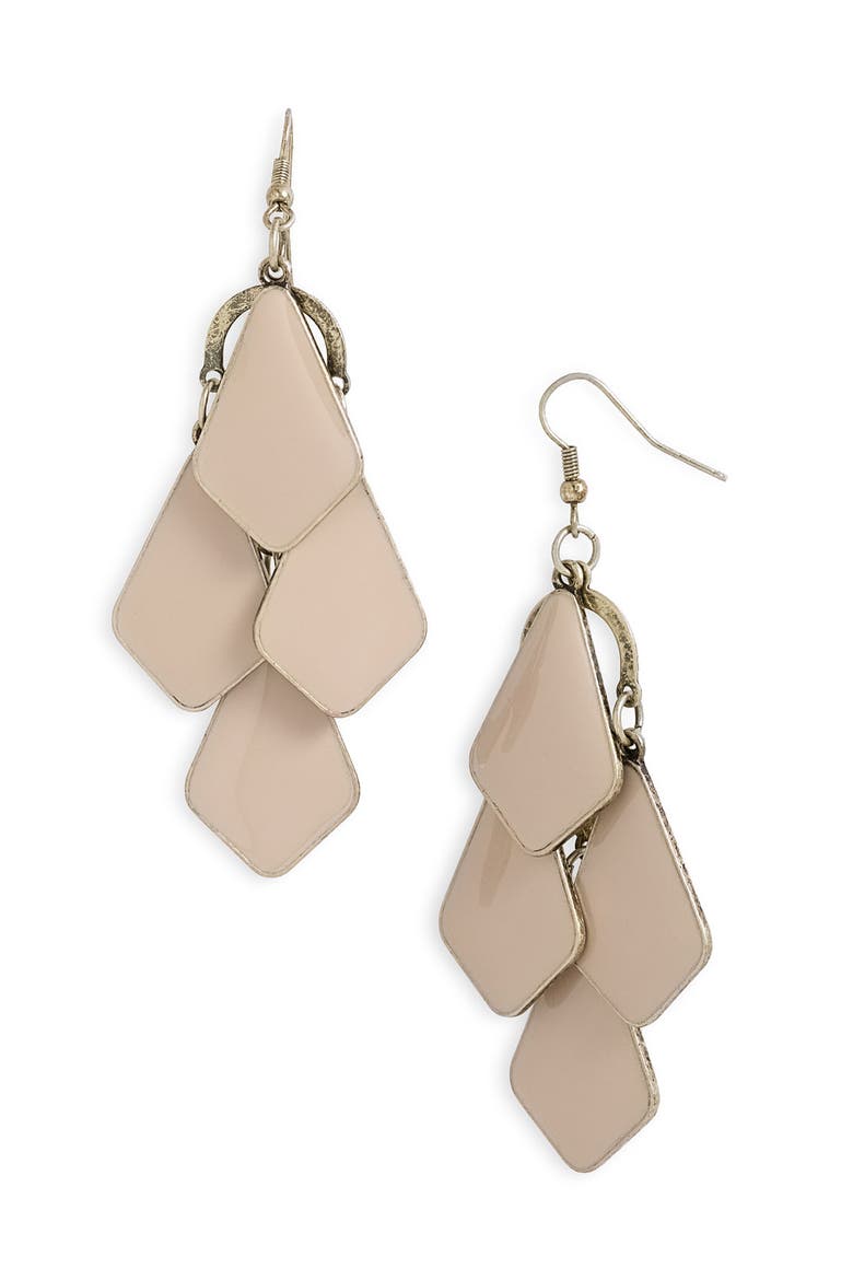 Enameled Diamond Chandeliers, Main, color, BURNISHED GOLD TAN