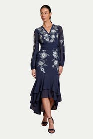 Coast Embellished High Low Maxi Dress