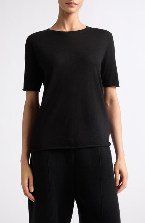 Ari Short Sleeve Cashmere Sweater