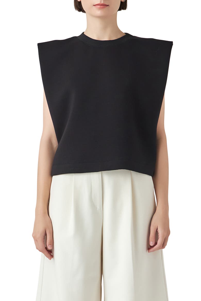 Soft Basic Top, Main, color, BLACK