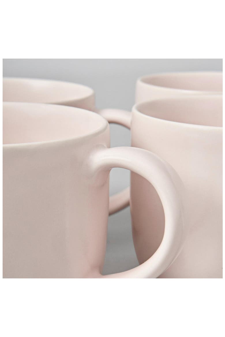 The Mugs Set of 4 Mugs, Alternate, color, BLUSH PINK