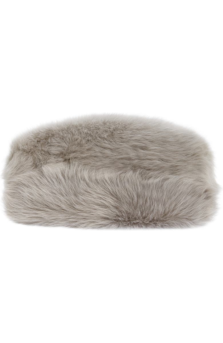 Loewe Flamenco Genuine Shearling Clutch, Alternate, color,