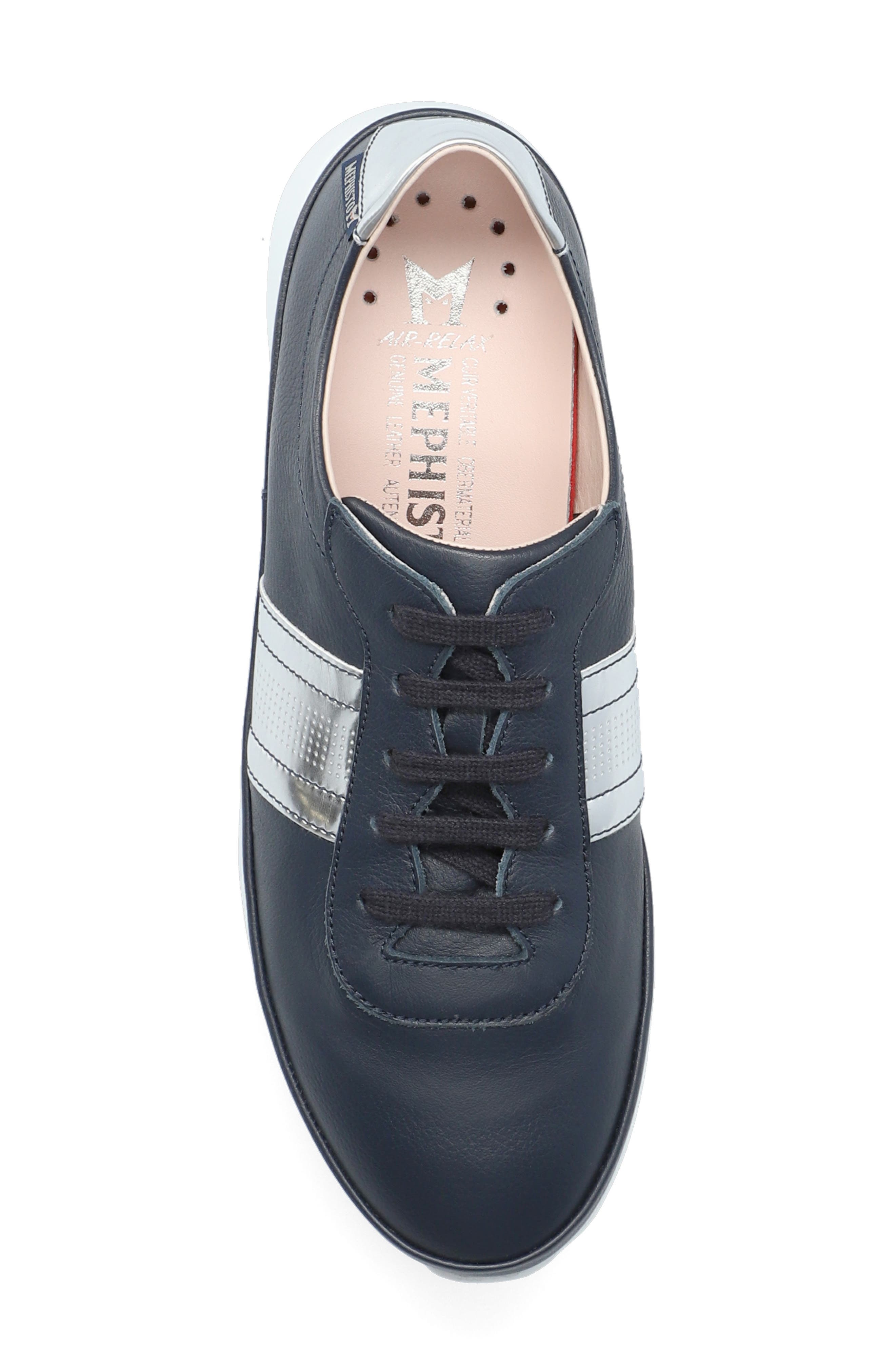 Merania Sneaker, Alternate, color, NAVY LEATHER