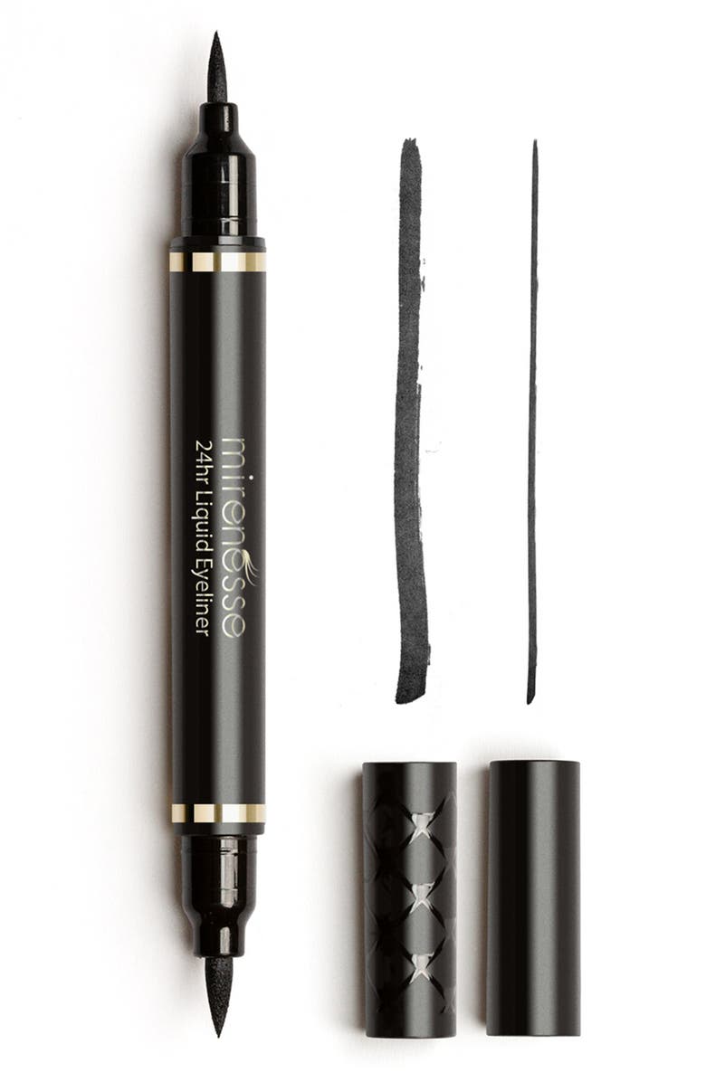MIRENESSE Define Art Duet Jet Black Eyeliner + Skin Hydrating Secret Weapon Supreme 24hr Mascara, Alternate, color,