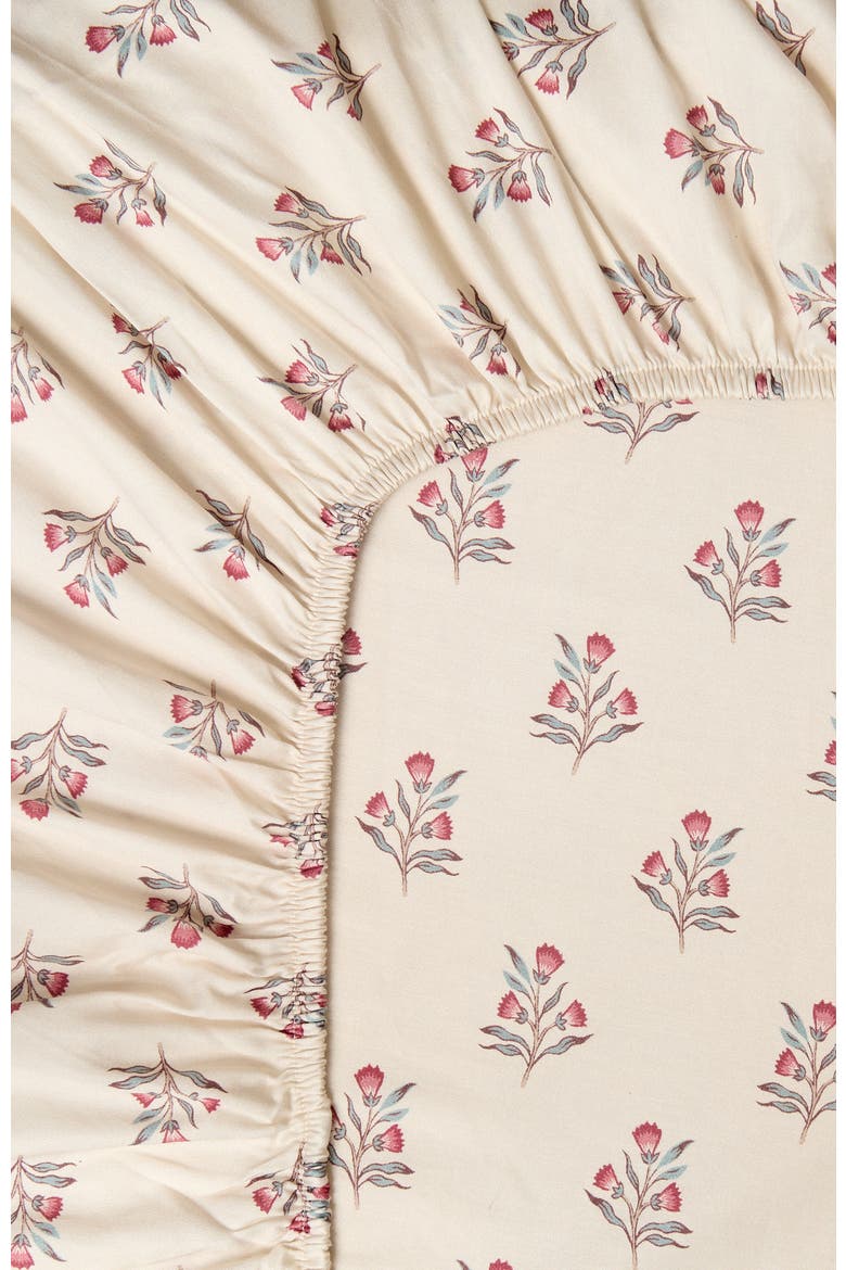 Newstead Luxury Cotton Sateen Reversible Floral Sheet Set Bundles, Alternate, color, Mulberry