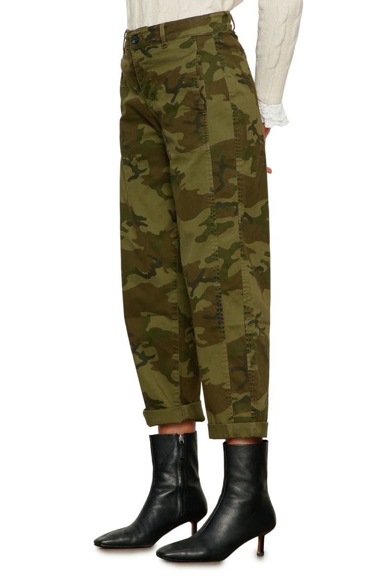 Boyfriend Cruiser Barrel Twill Pants, Alternate, color, RAMBLER CAMO GREEN