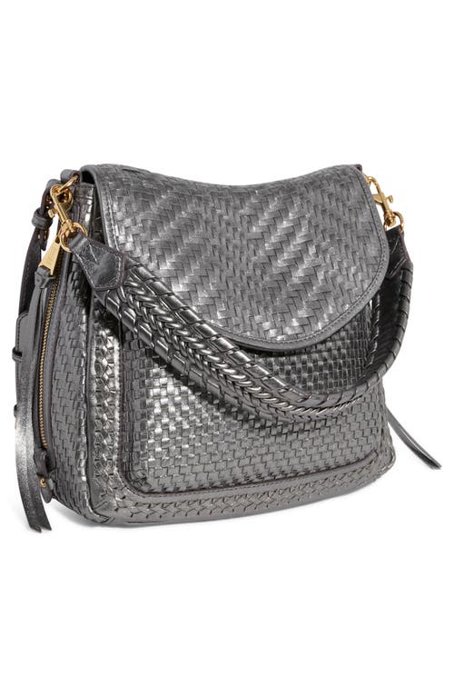 Aimee Kestenberg All For Love Woven Convertible Shoulder Bag In Pewter
