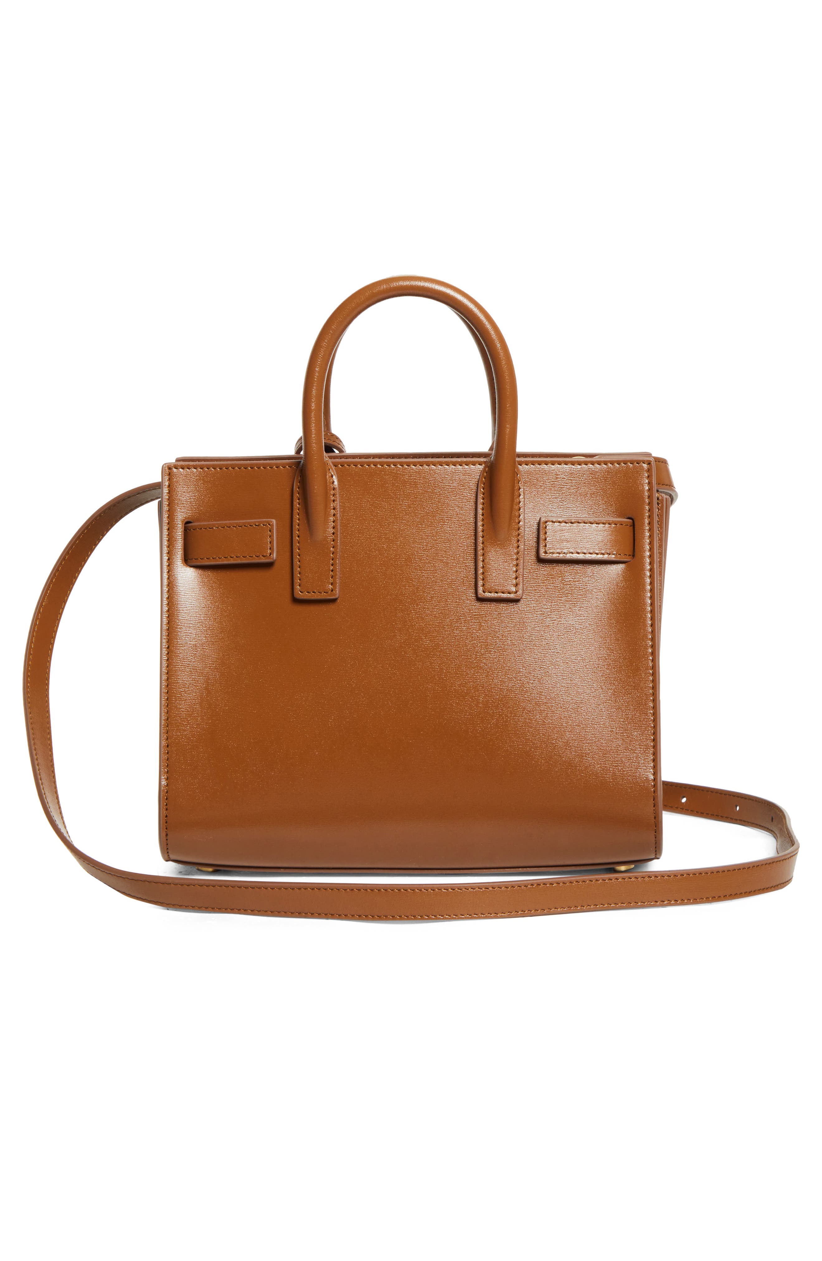 Saint Laurent Nano Sac de Jour Leather Tote, Alternate, color, Fox