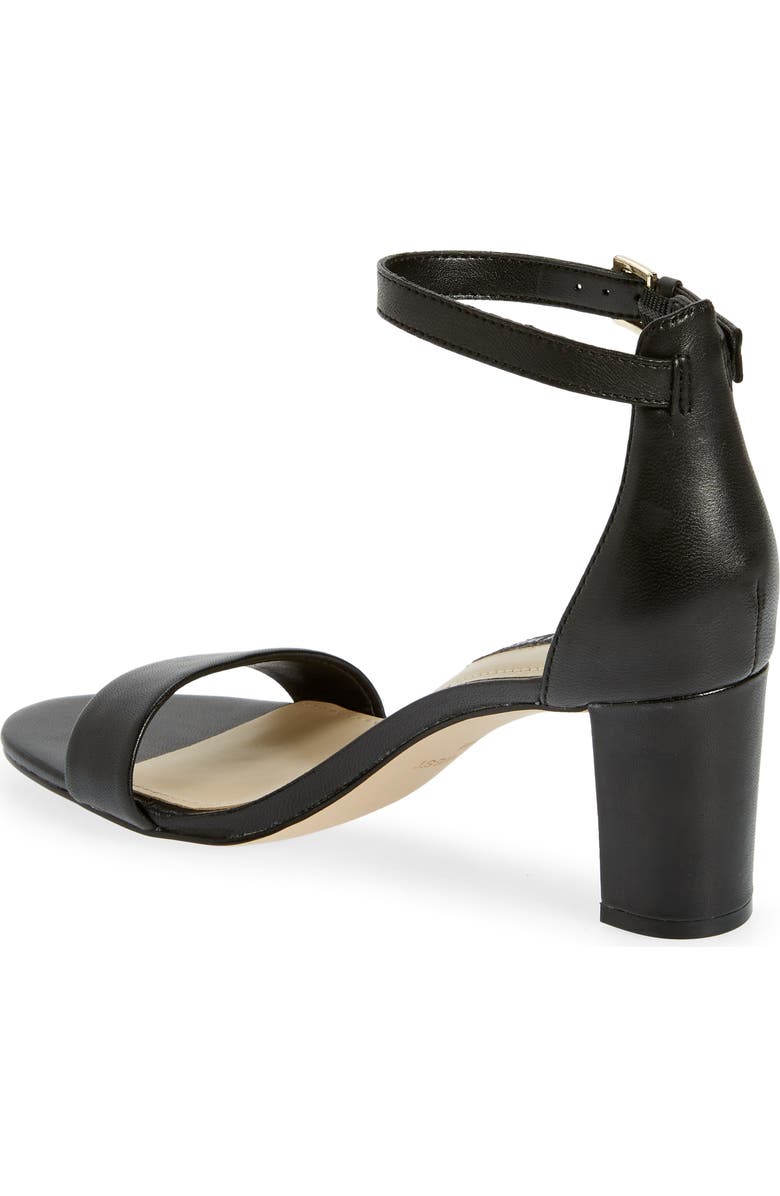 Nine West Pruce Ankle Strap Sandal, Alternate, color, Black Leather