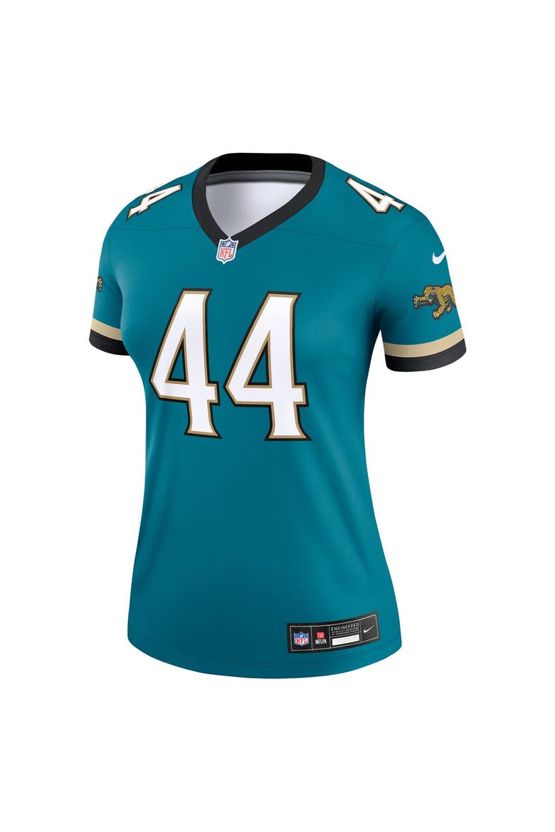 Women's Nike Travon Walker Prowler Throwback Teal Jacksonville Jaguars Alternate Legend Player Performance Top, Alternate, color, Teal