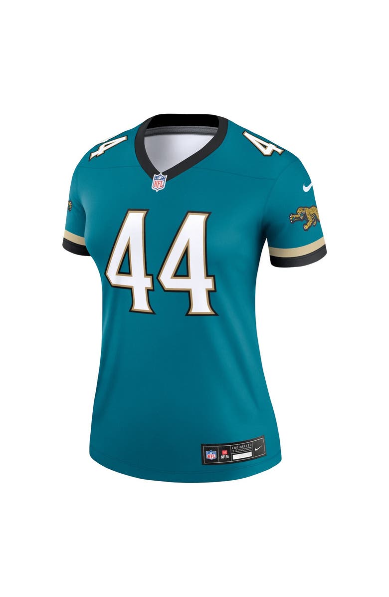 Nike Women's Nike Travon Walker Prowler Throwback Teal Jacksonville Jaguars Alternate Legend Player Performance Top, Alternate, color, Teal