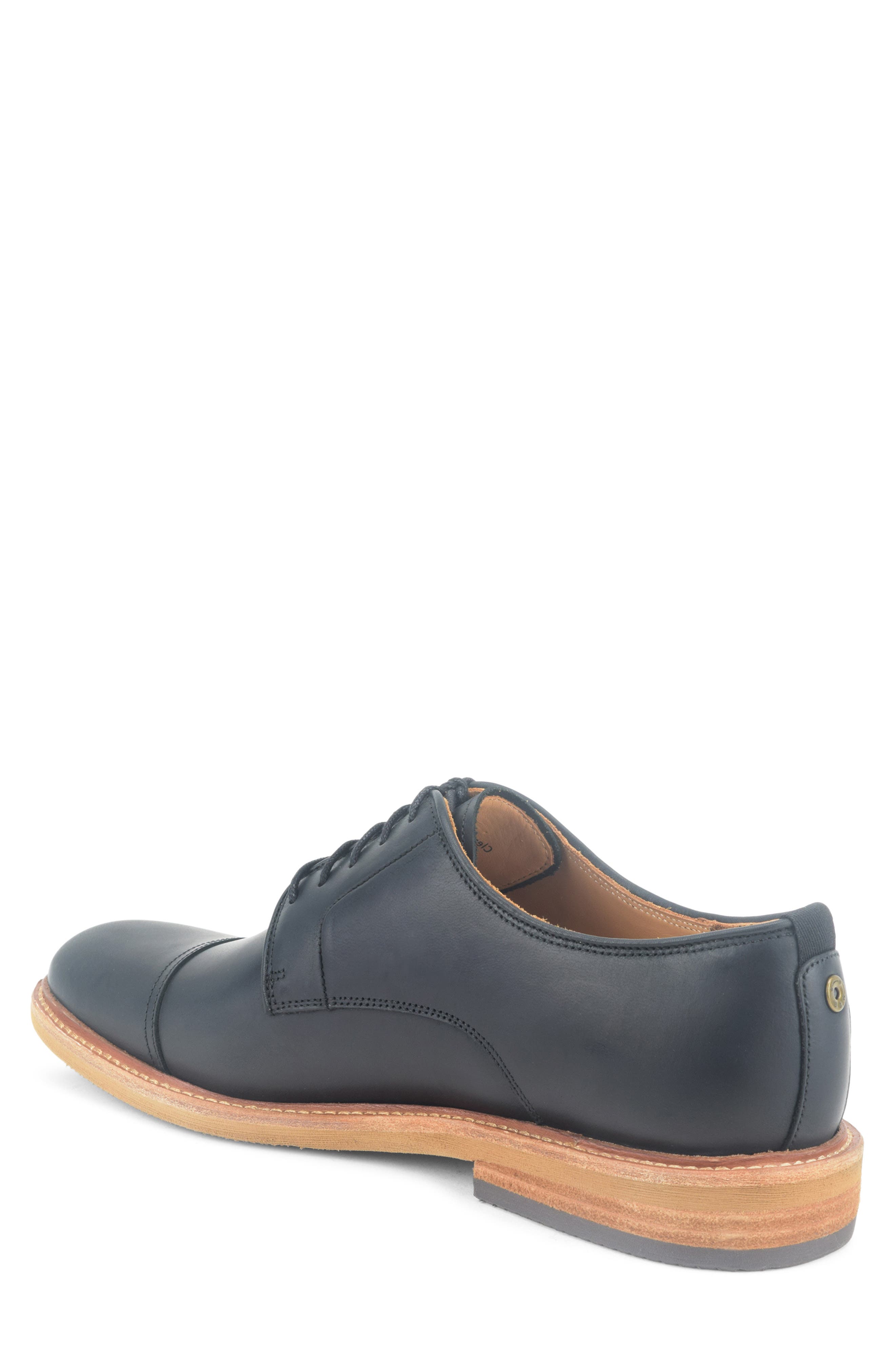 Warfield & Grand Clement II Cap Toe Derby, Alternate, color, Black