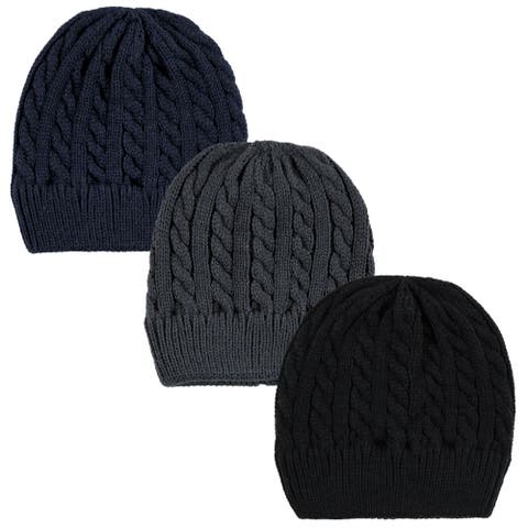 Triple Knit Hat Set (Toddler & Big Kid)