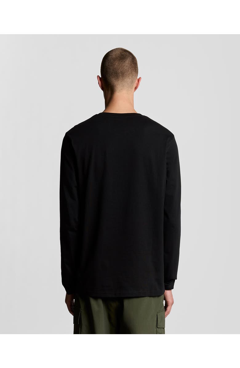 Lyle & Scott Plain Long Sleeve T-Shirt, Alternate, color, Jet Black