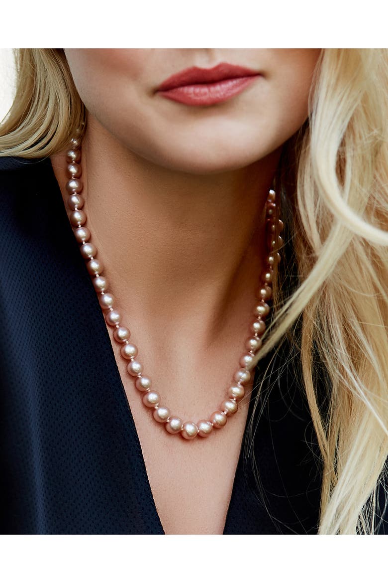 Freshwater Pearl Necklace 8.5-9.5mm, Alternate, color, Pink Pearl