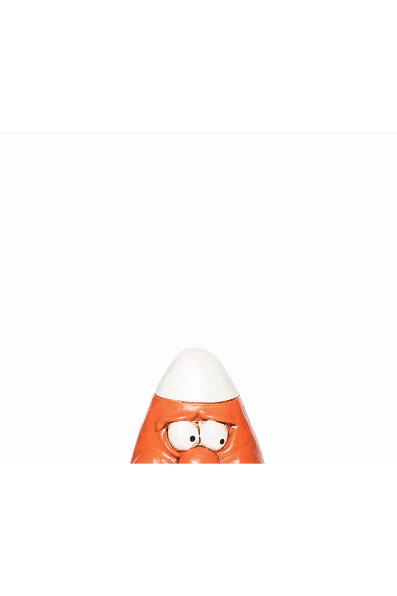 Halloween Yikes Scared Face Candy Corn Small Figurine, Alternate, color, Yellow