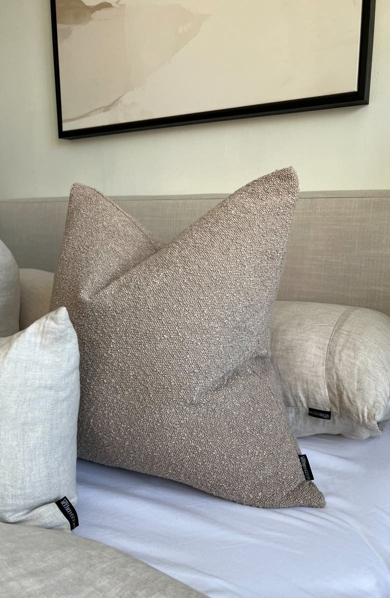 MODISH DECOR PILLOWS Bouclé Accent Pillow Cover, Alternate, color, Oat
