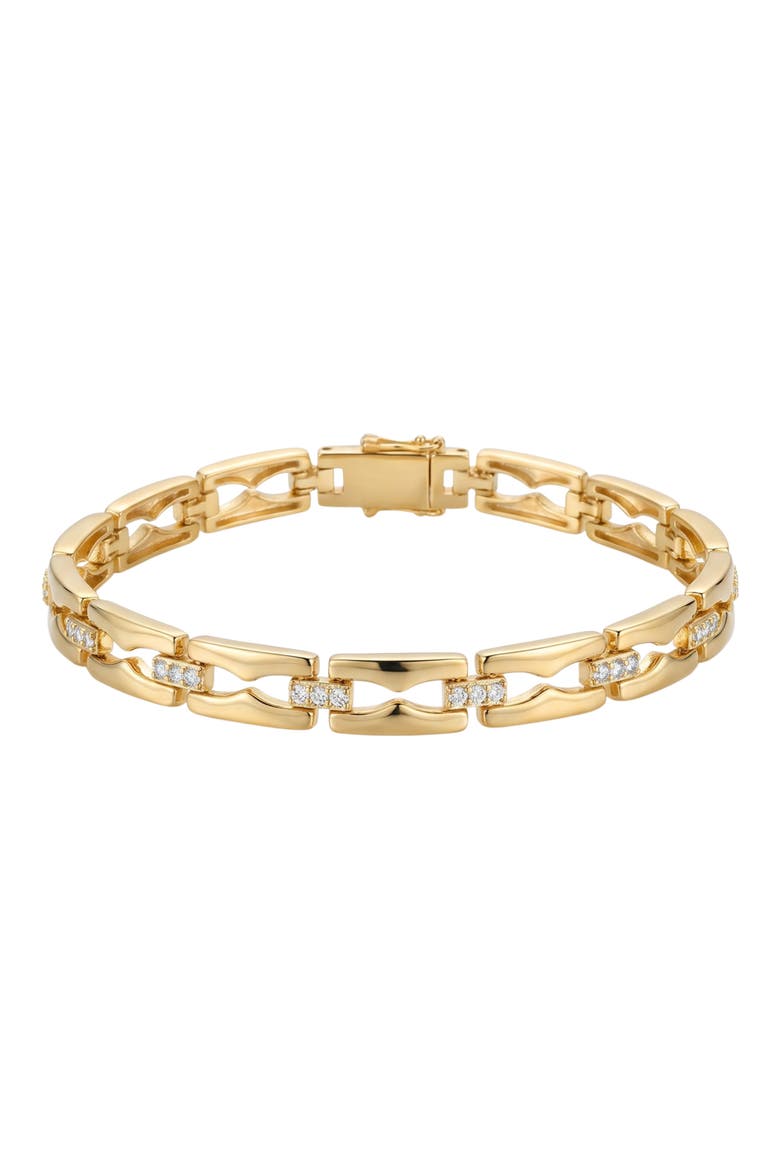 Puzzle Link Chain Bracelet, Main, color, GOLD