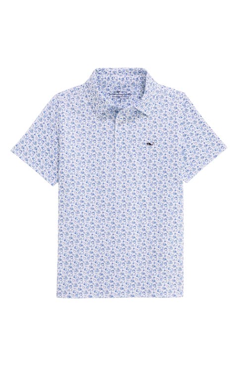 Kids' Print Polo