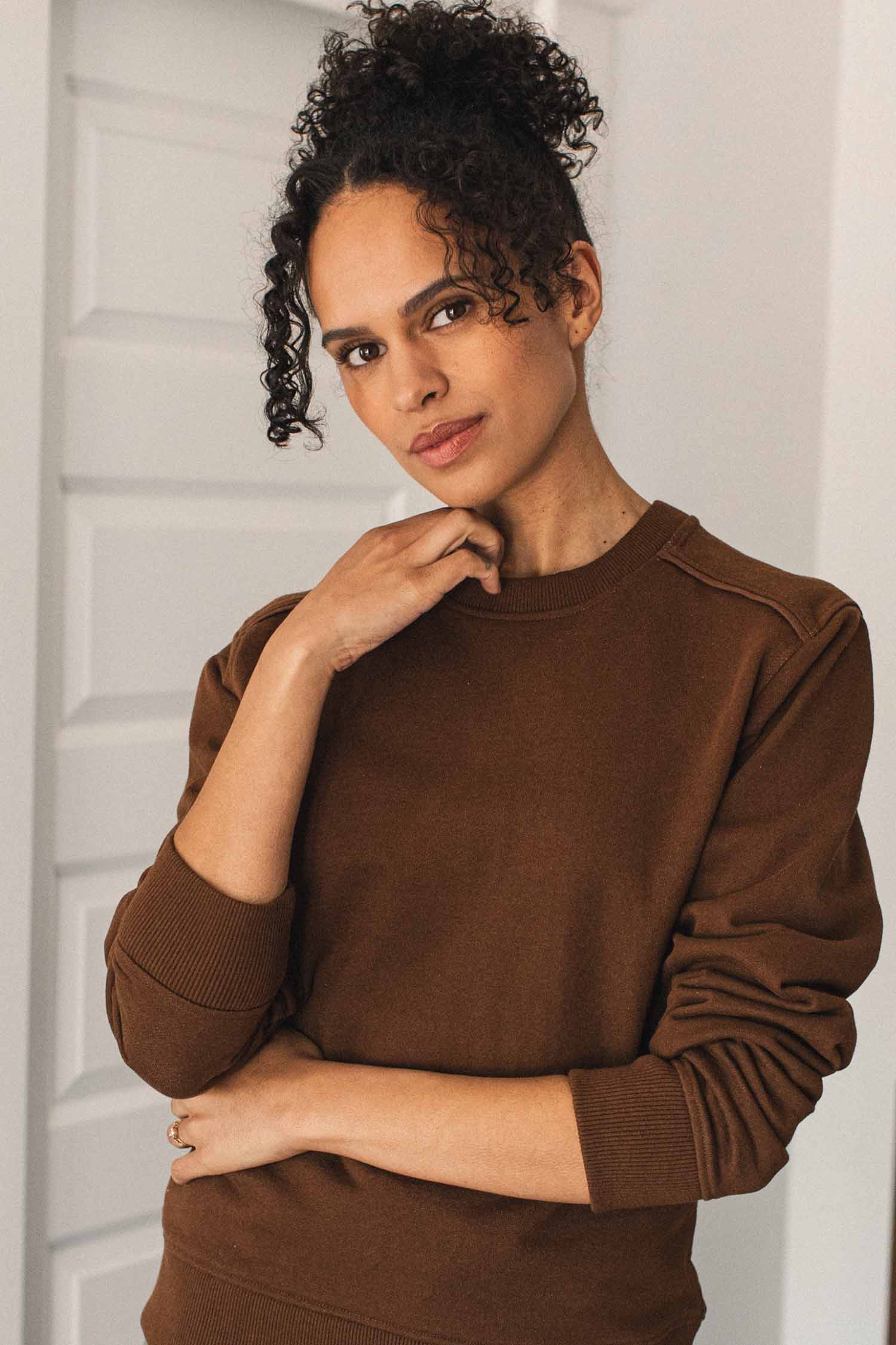 Bridge & Burn Bailey Recycled Crewneck Sweatshirt (Women) | Nordstrom